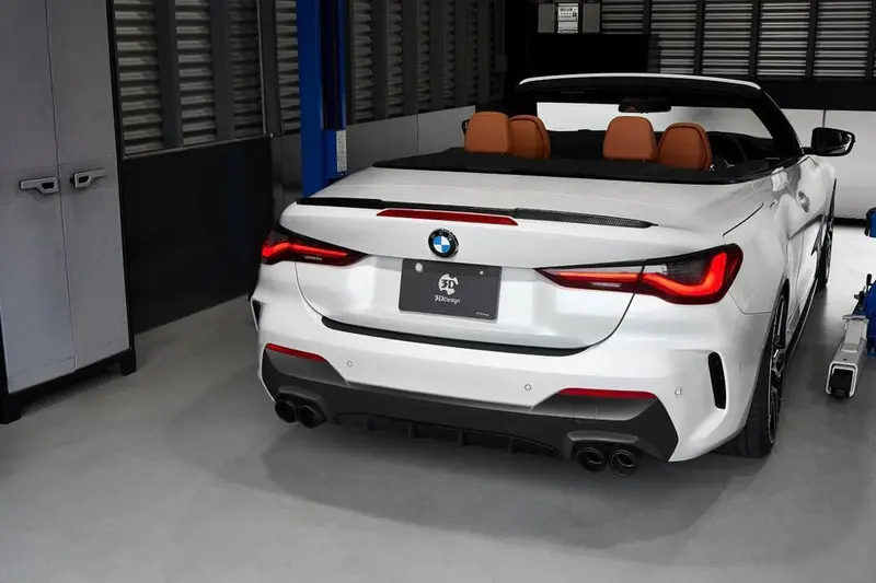 Bmw M4 G83 Convertible Carbon Fibre Rear Spoiler By 3D Design (2020+) 2