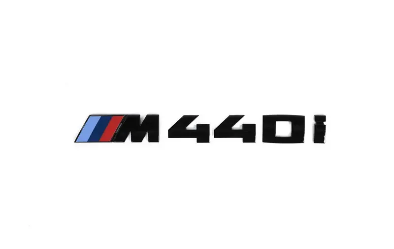 Bmw M440i Genuine M Performance Black High Gloss Rear Model Badge 1