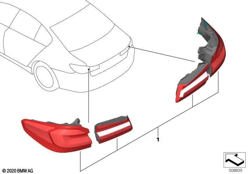 Bmw M5 F90 Genuine Bmw Light Retrofit Kit (2017-2023) 1