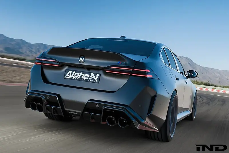 Bmw M5 G90 Carbon Fibre A-Csl Ducktail Spoiler By Alpha-N (2024+) 2
