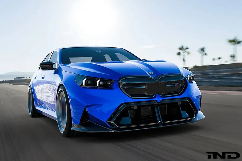 Bmw M5 G90 G99 Carbon Fibre 3-Piece Front Splitter By Alpha-N (2024+) 2
