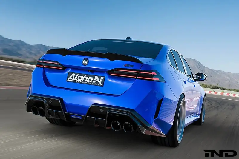 Bmw M5 G90 G99 Carbon Fibre Rear Diffuser V2 By Alpha-N (2024+) 2
