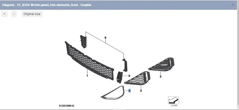 Bmw X2 Front Attachment Trim Piece 1