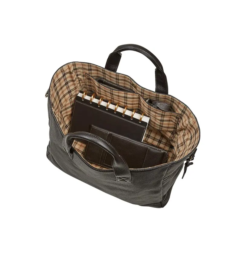 Bomber Jacket Flight Plan Leather Tote 2