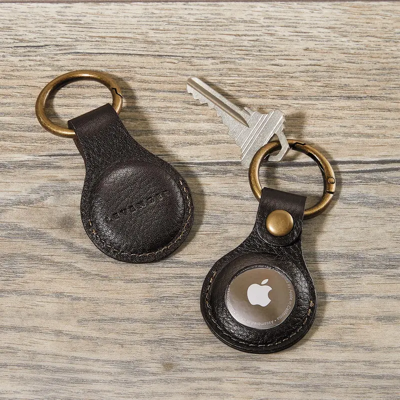 Bomber Jacket Leather Smart Tag Key Fob 1