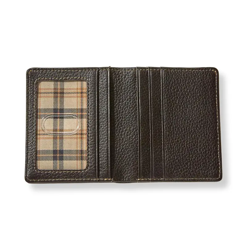 Bomber Jacket Rfid Vertical Slim Bifold Wallet 1
