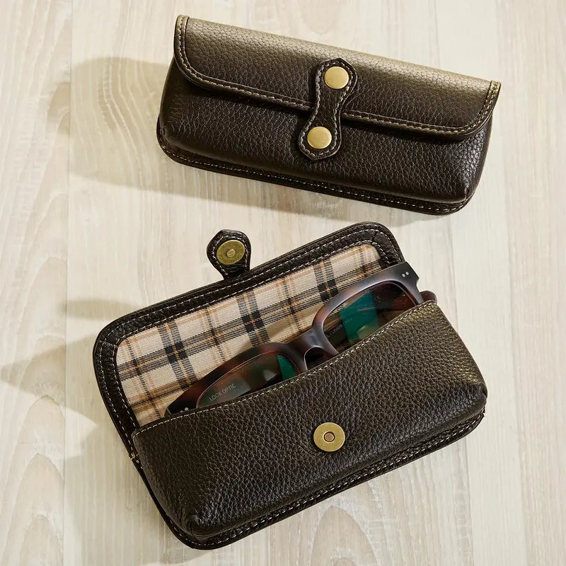 Bomber Jacket Snap Tab Eyeglass Case 2