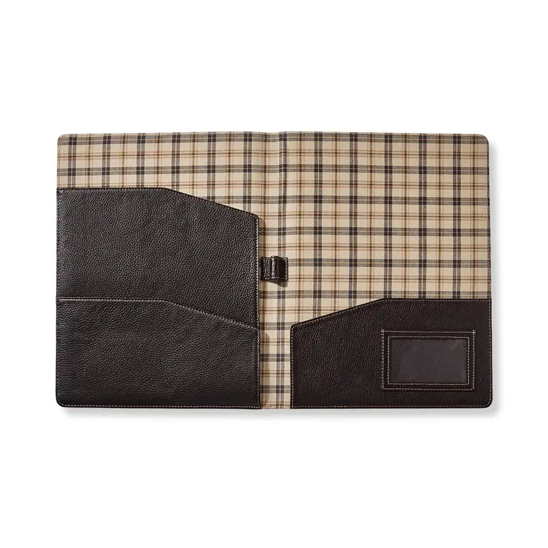 Bomber Jacket Tri-Pocket Leather Folder 1