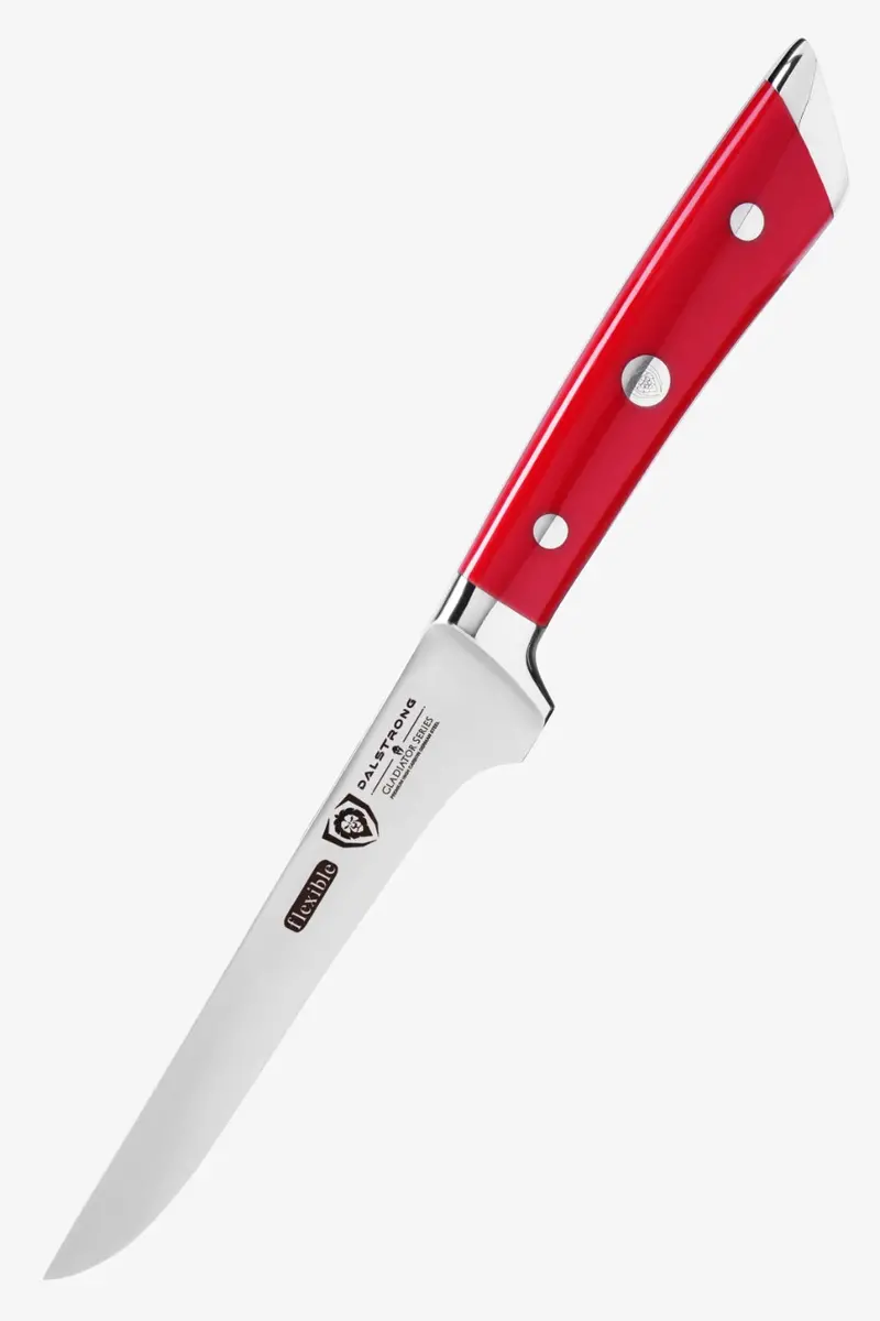 Boning Knife 6" | Crimson Red Abs Handle | Gladiator Series | Nsf Certified | Dalstrong © 1