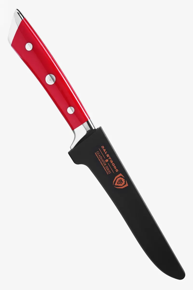 Boning Knife 6" | Crimson Red Abs Handle | Gladiator Series | Nsf Certified | Dalstrong © 2