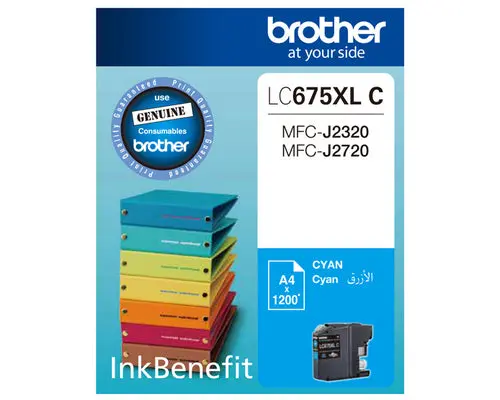 Brother Lc675xl Cyan Cartridge 1