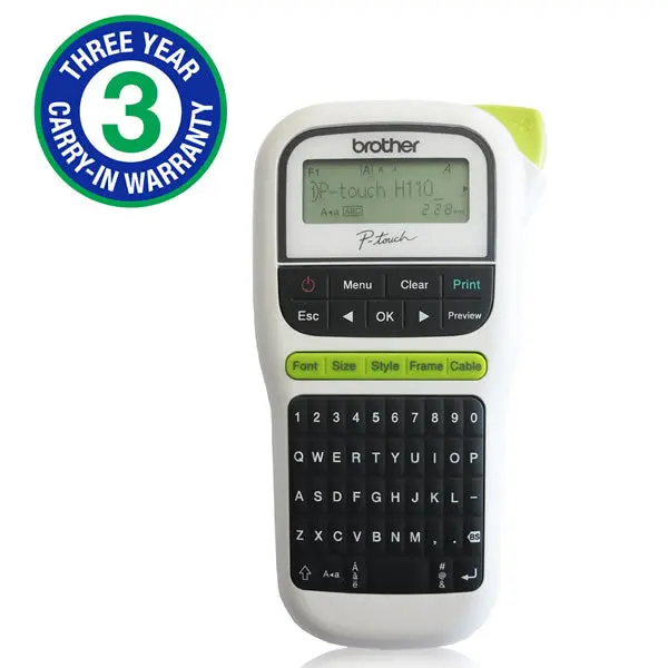 Brother Pt H110 P-Touch Home And Small Office Labelling Machine 1