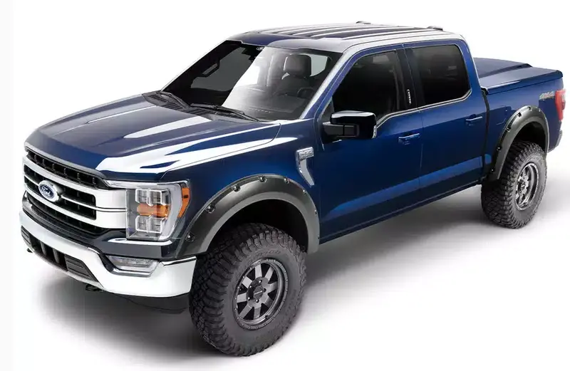 Bushwacker Pocket Style Flares 2021 Ford F-150 (Excl. Lighting) Set Of 4 Black 1