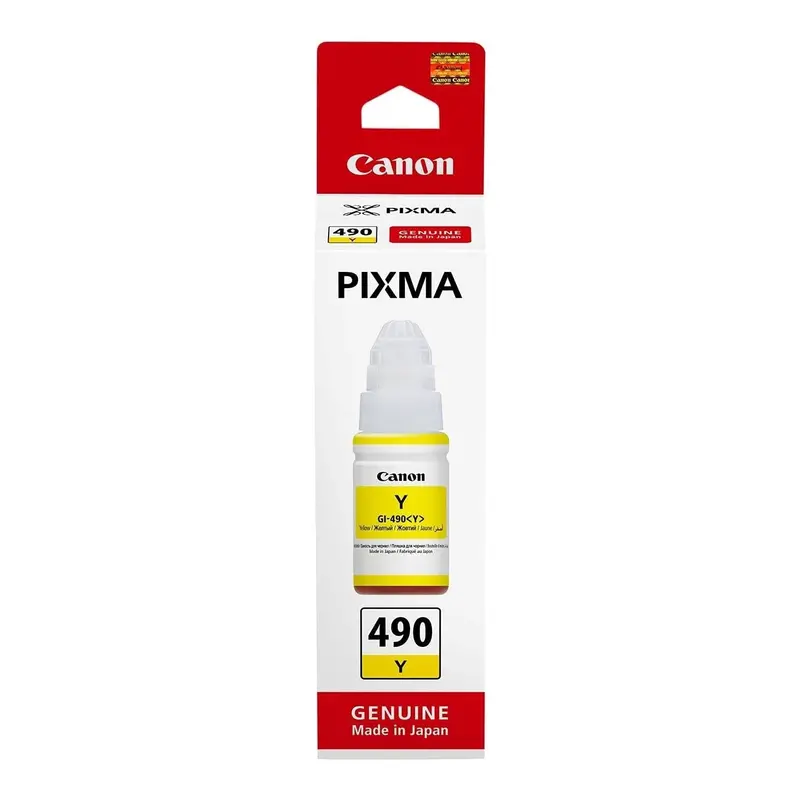 Canon Original Gi-490 Ink - Yellow Bottle 1