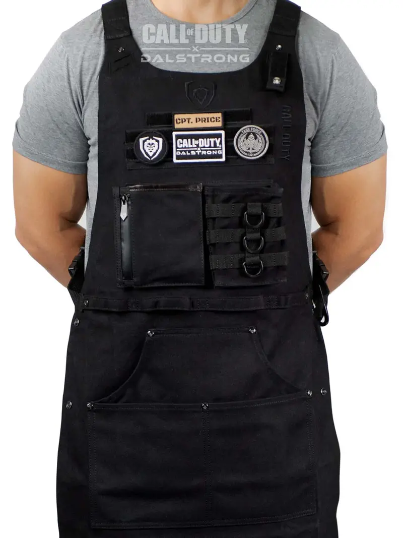 Canvas Chef Apron | Call Of Duty © Edition | Black Waxed Canvas | Exclusive Collector Apron | Dalstrong © 1