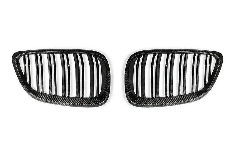 Carbon Fibre Double Slat Kidney Grilles For Bmw 2 Series & M2 By Form (2014-2020, F22 F87) 1