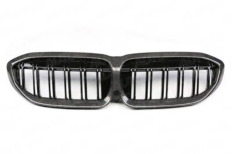 Carbon Fibre Double Slat Kidney Grilles For Bmw 3 Series Pre-Lci By Form (2019-2023, G20 G21) 1