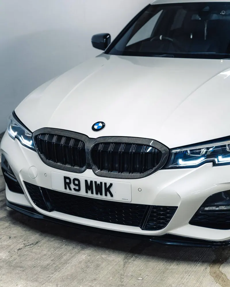 Carbon Fibre Double Slat Kidney Grilles For Bmw 3 Series Pre-Lci By Form (2019-2023, G20 G21) 2