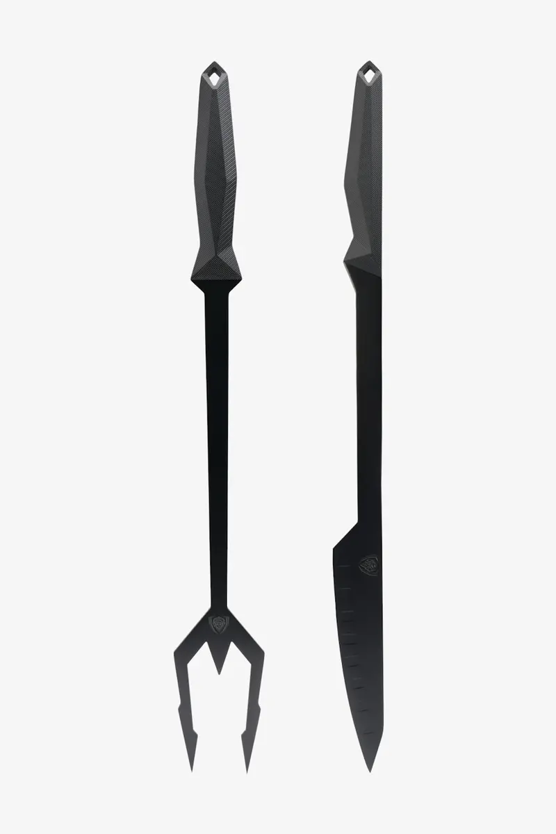 Carving Bbq Trident Set | Shadow Black Series | Nsf Certified | Dalstrong © 1