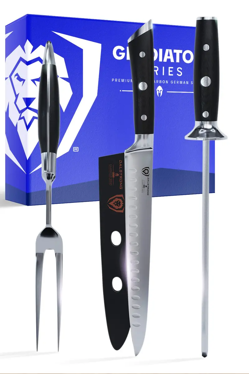 Carving Knife & Fork Set 9" | Gladiator Series | Nsf Certified | Dalstrong © 1