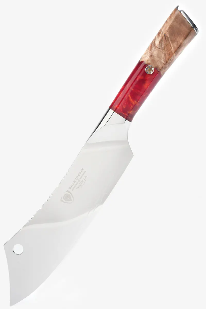 Chef & Cleaver Crixus Knife 8" | Red Handle | Valhalla Series | Dalstrong © 1