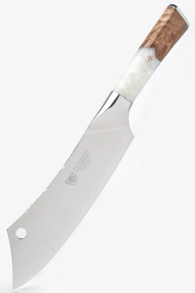 Chef & Cleaver Crixus Knife 8" | White Handle | Valhalla Series | Dalstrong © 1