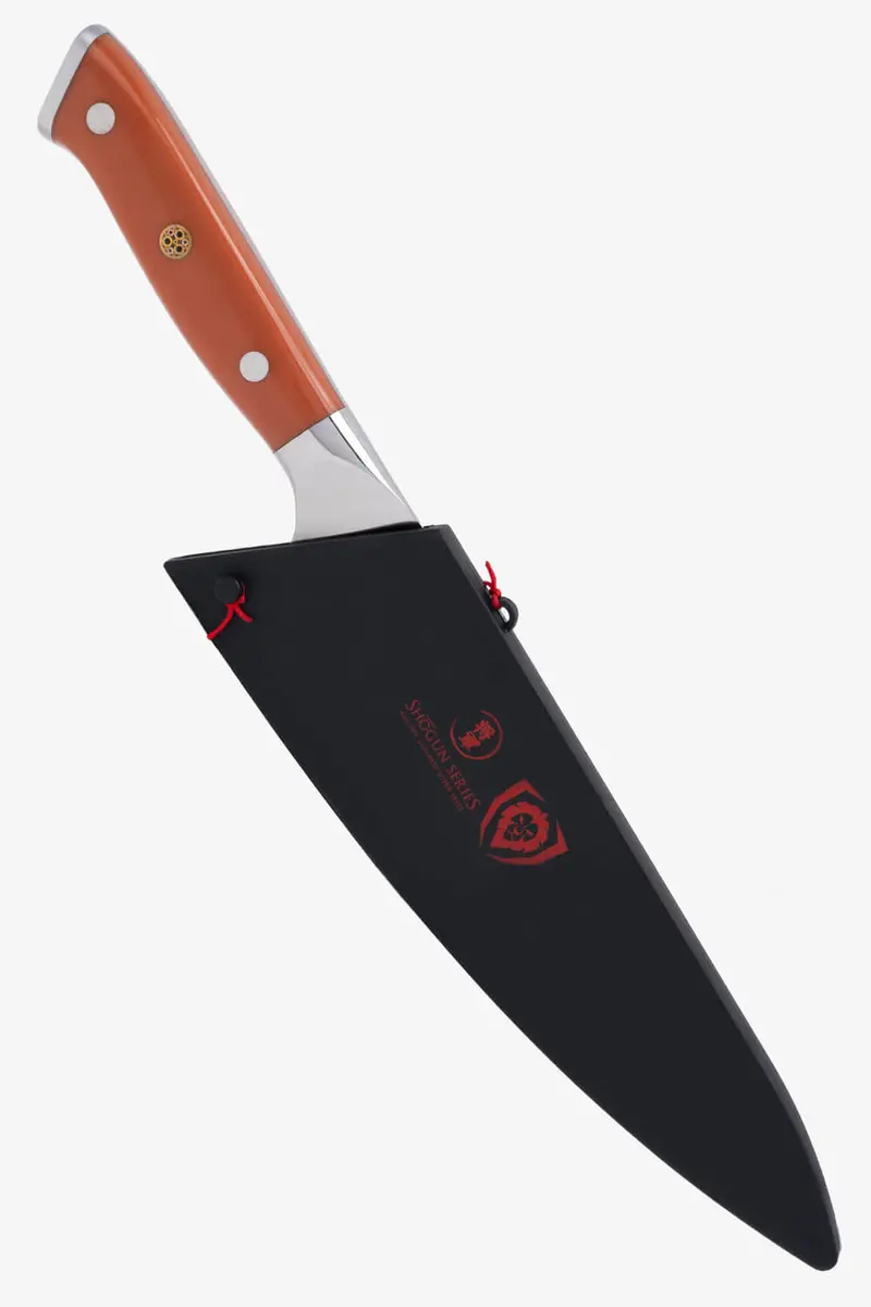 Chef Knife 8" | Flame Orange Abs Handle | Shogun Series | X | Dalstrong © 2