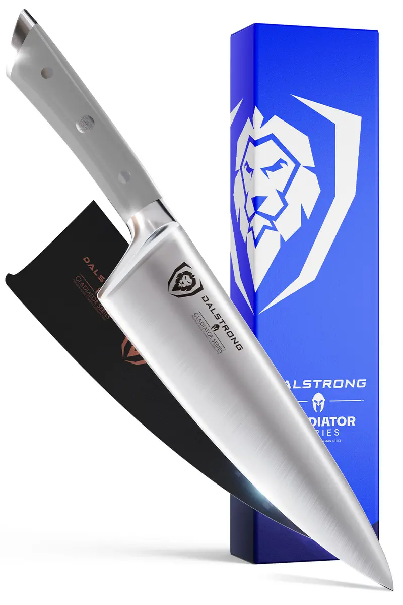 Chef Knife 8" | Grey Abs Handle | Gladiator Series | Nsf Certified | Dalstrong © 1