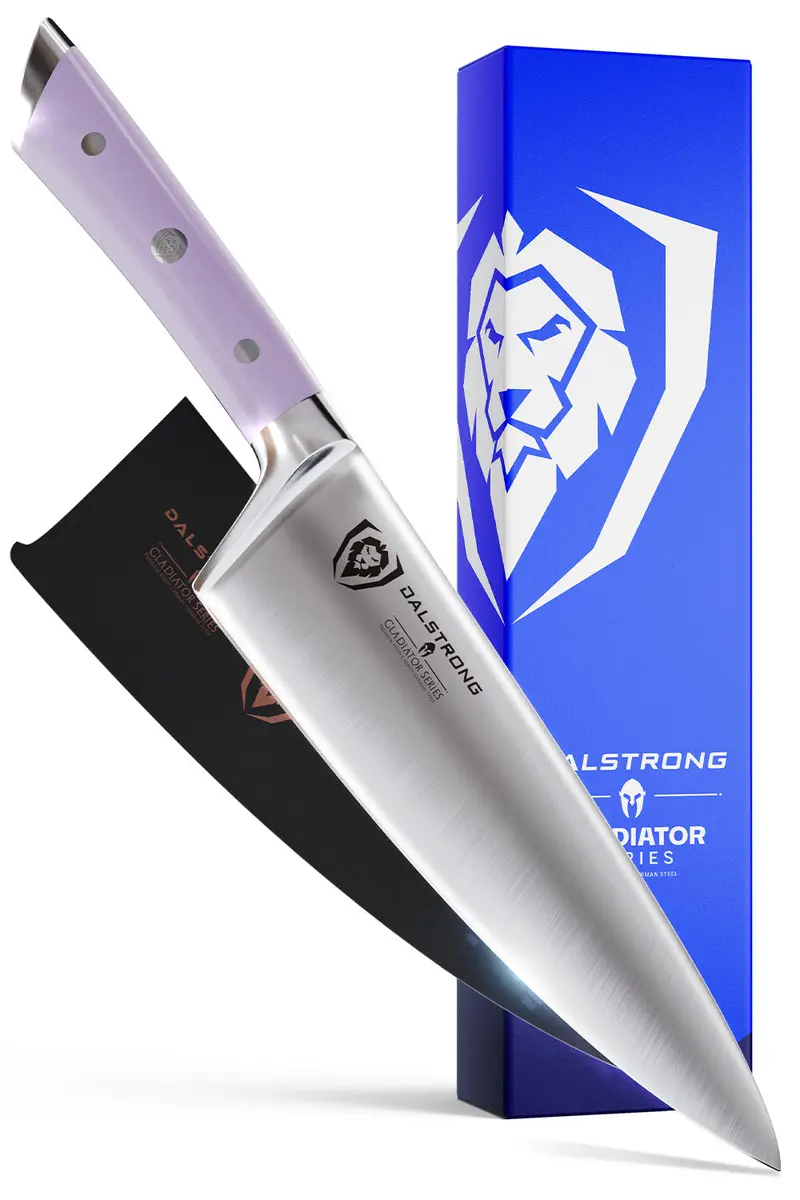 Chef Knife 8" | Lilac Handle | Gladiator Series | Nsf Certified | Dalstrong © 1