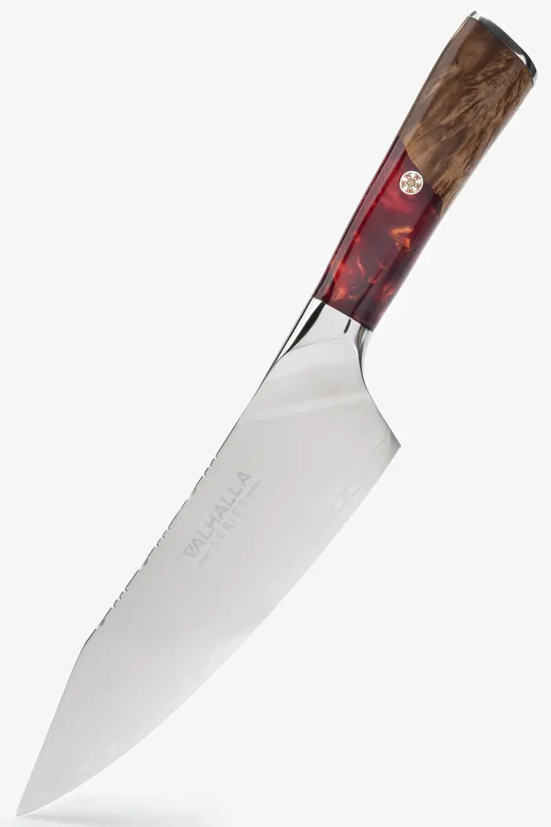 Chef's Knife 8" | Blood Raider Red Handle | Valhalla Series | Dalstrong © 1