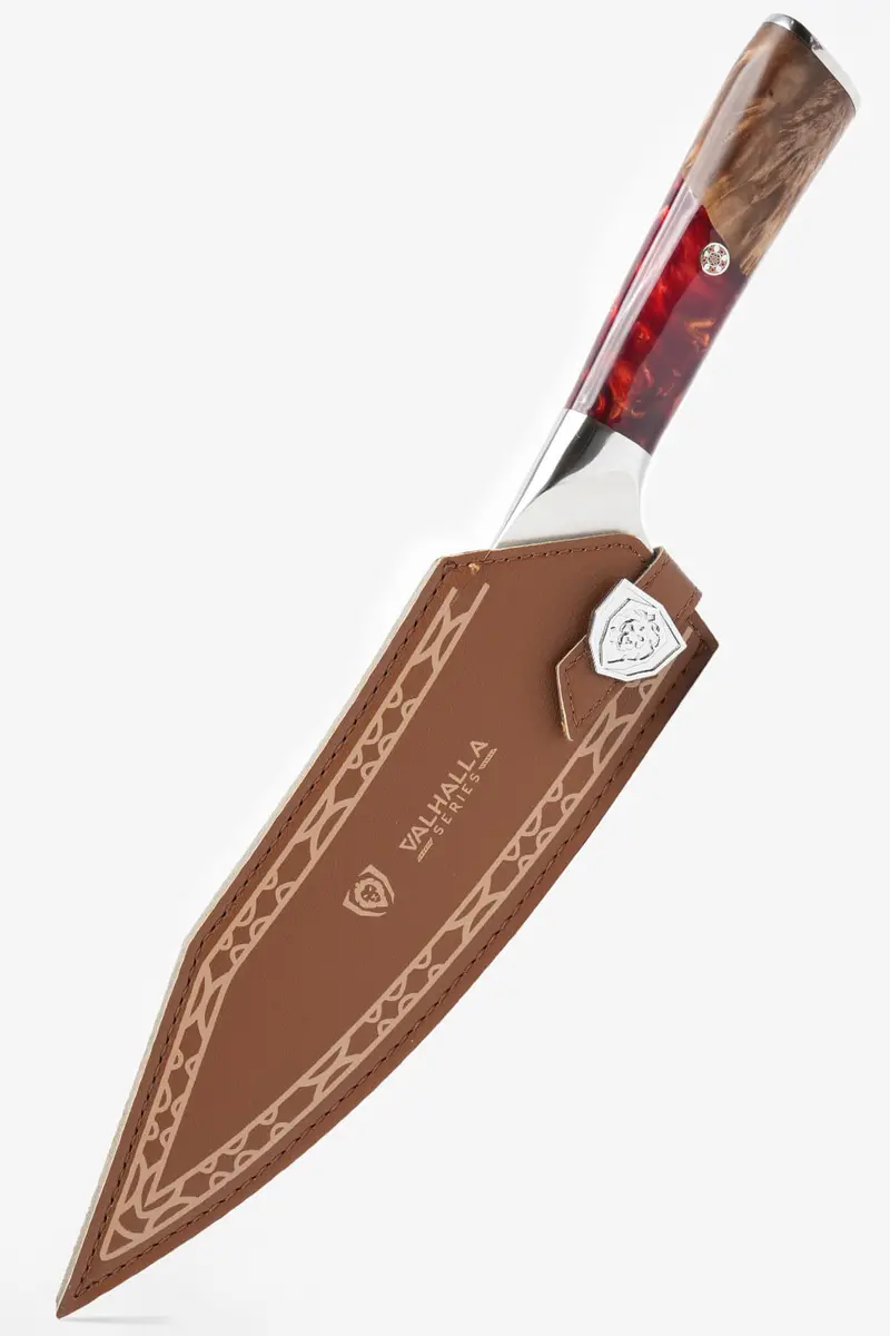 Chef's Knife 8" | Blood Raider Red Handle | Valhalla Series | Dalstrong © 2