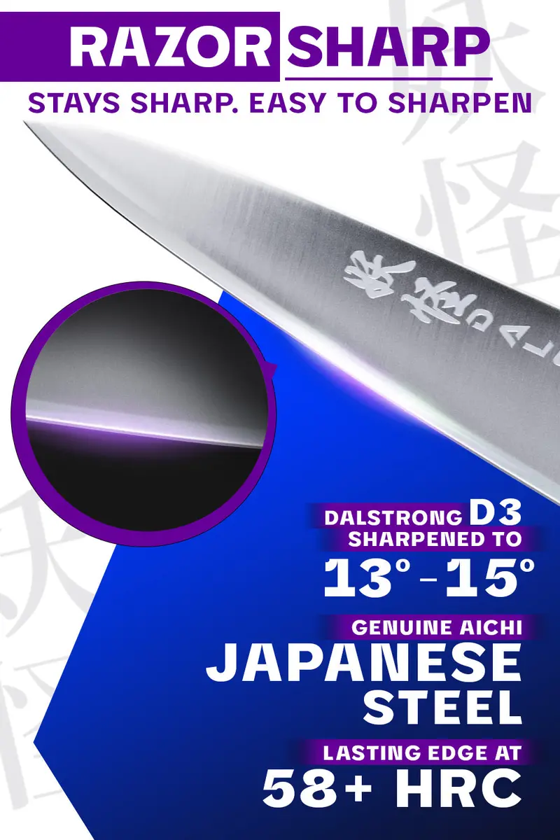 Chef's Knife 8" | Red G10 Handle | Phantom Series | Dalstrong © 2