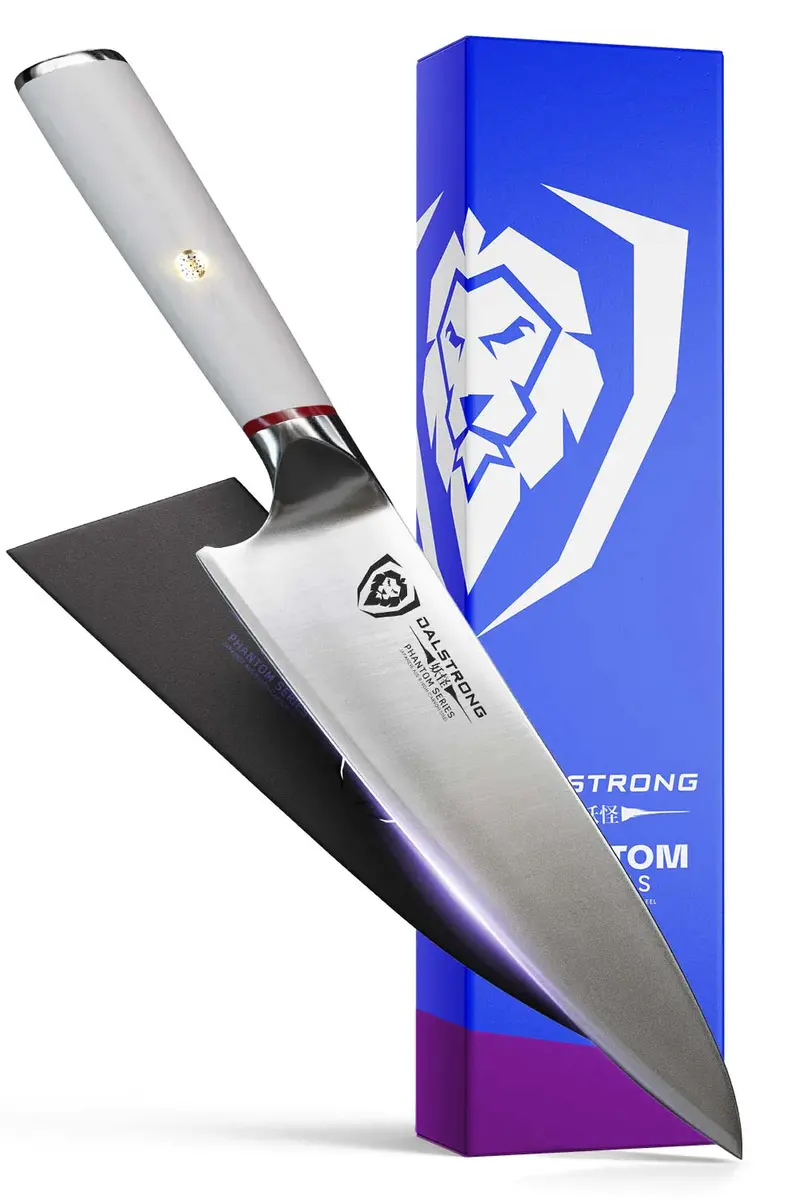 Chef's Knife 8" | White G10 Handle | Phantom Series | Dalstrong © 1