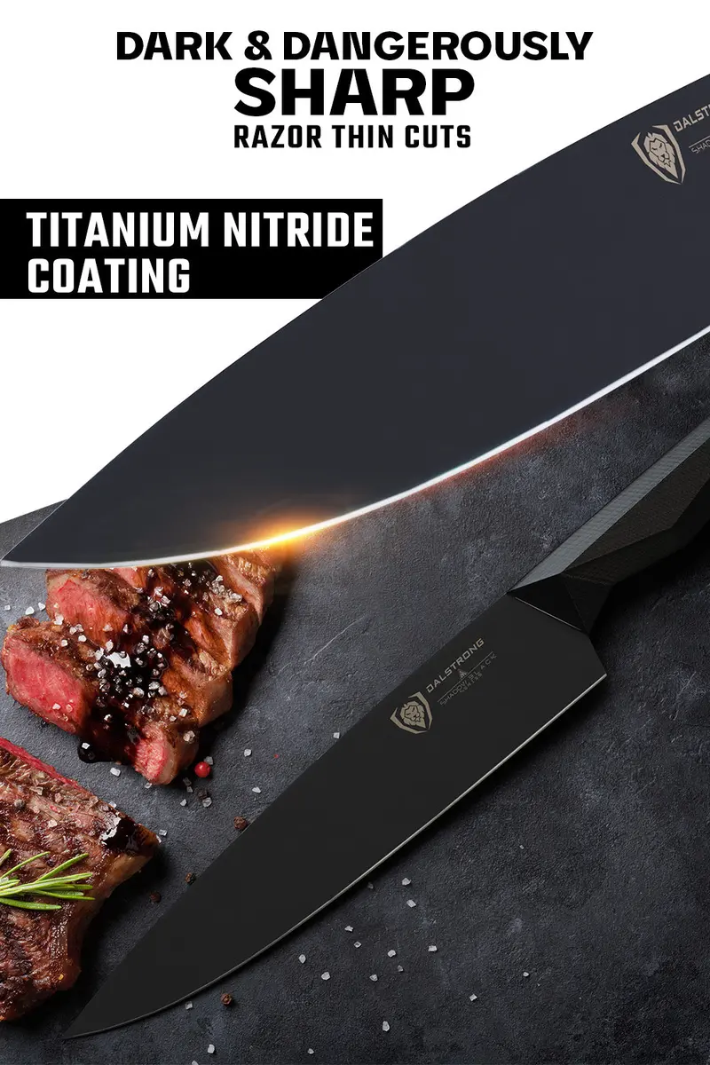 Chef's Knife 9.5" | Shadow Black Series | Nsf Certified | Dalstrong © 2