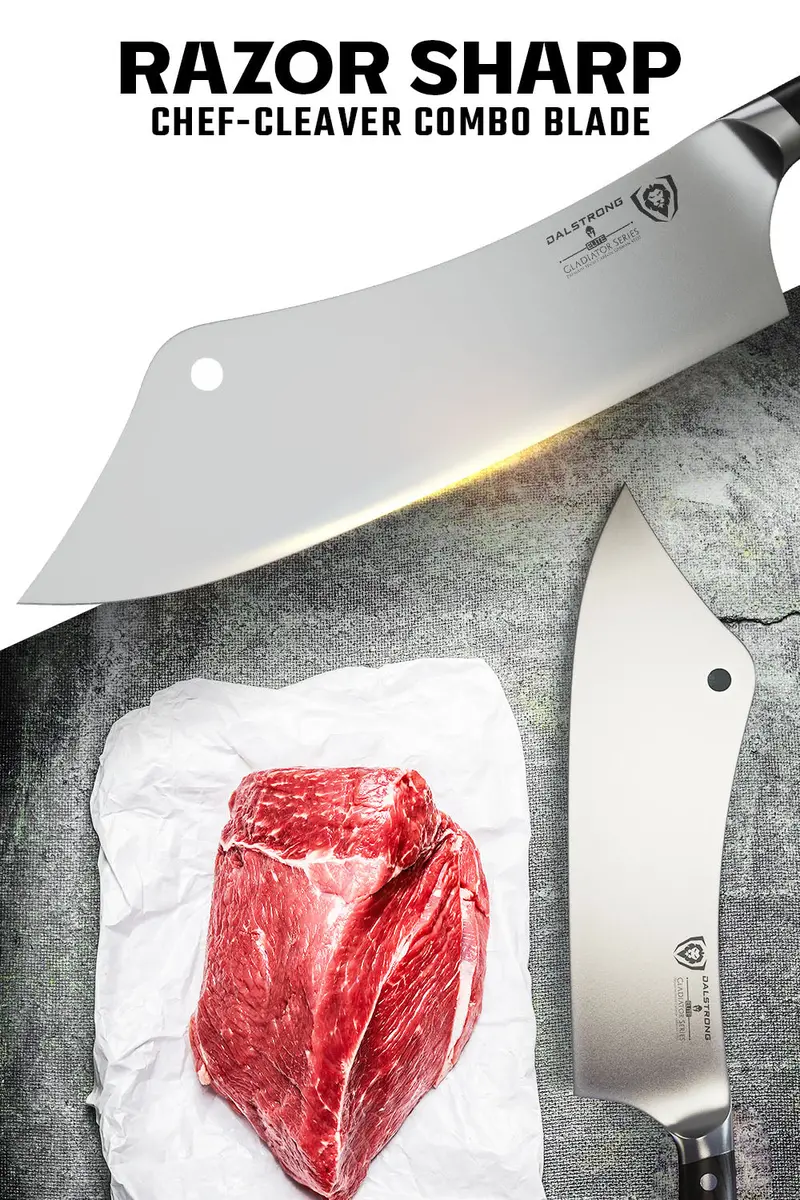 Chef's Knife & Cleaver Hybrid 12" | Crixus | Gladiator Series | Nsf Certified | Dalstrong © 2