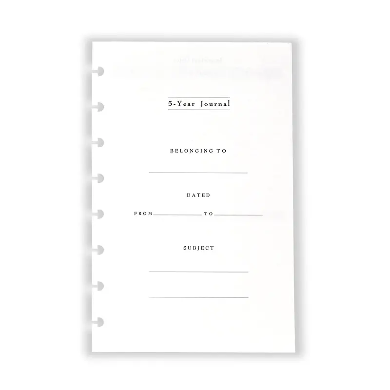 Circa 5-Year Journal Refill (185 Sheets) 1