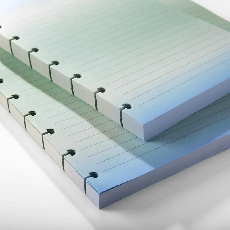 Circa Blue Ombre Gradient Full-Page Ruled Discbound Refill (100 Sheets) 2
