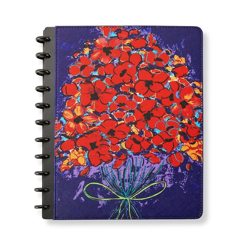 Circa Bunch Of Poppies Discbound Notebook 2