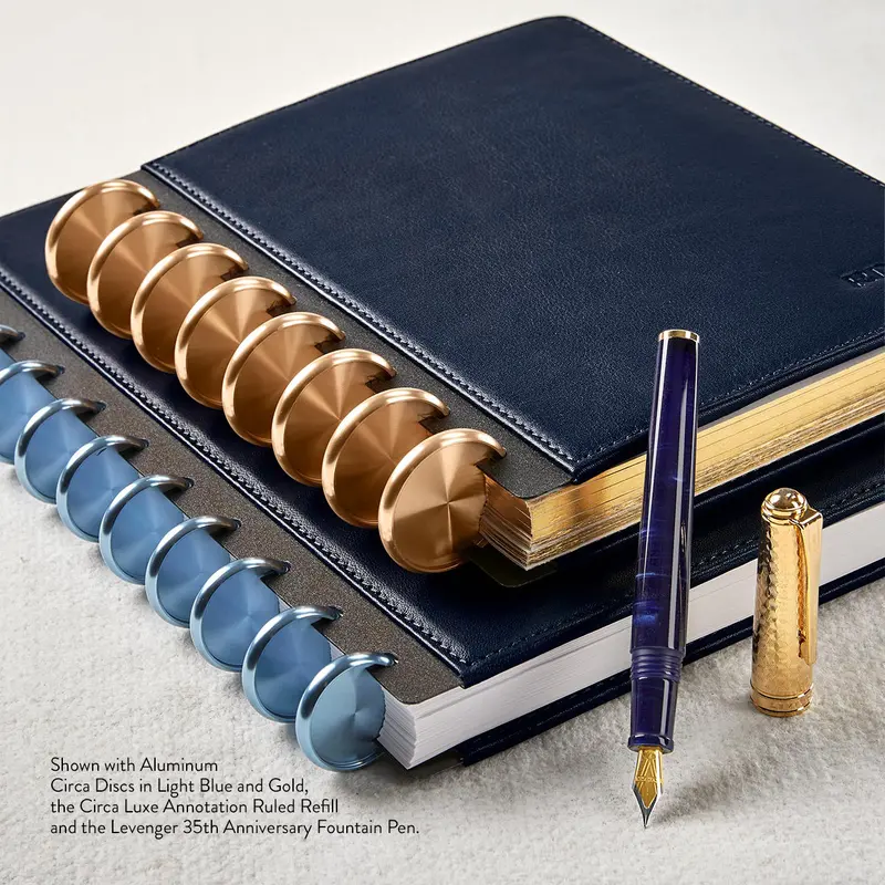 Circa Luxe Leather Discbound Notebook 5
