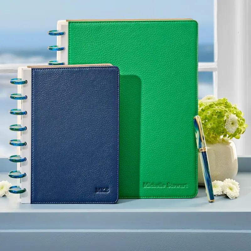 Circa Pebbled Leather Foldover Notebook 2