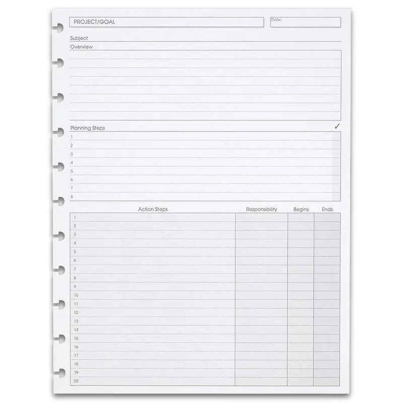 Circa Project Planner Discbound Refill (100 Sheets) 1