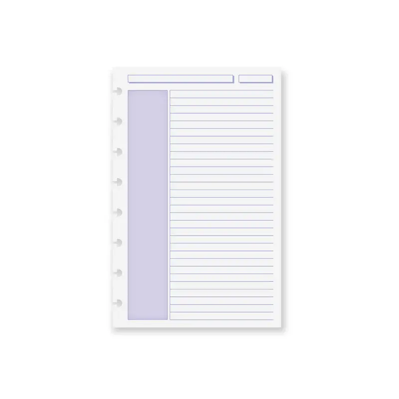 Circa Shaded Annotation Ruled Discbound Refill (100 Sheets) 2