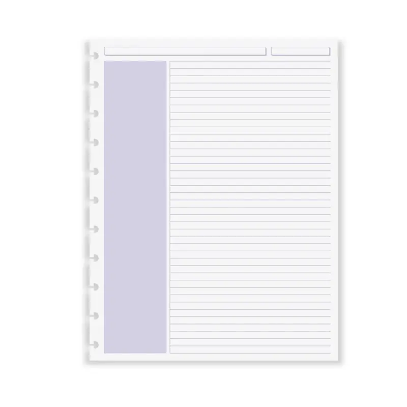 Circa Shaded Annotation Ruled Discbound Refill (100 Sheets) 3