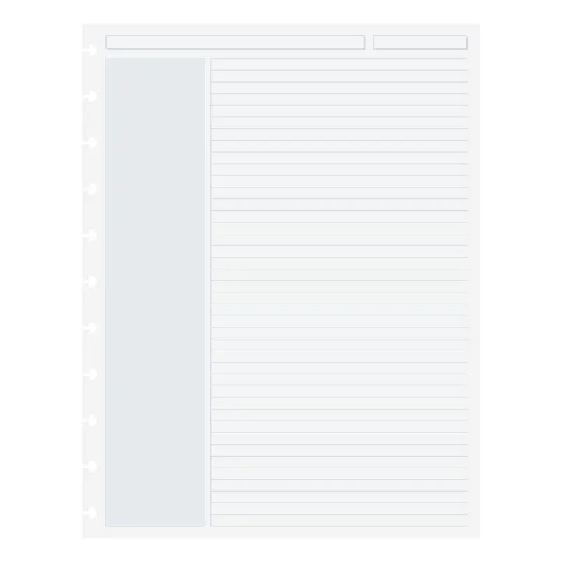 Circa Shaded Annotation Ruled Discbound Refill (100 Sheets) 4