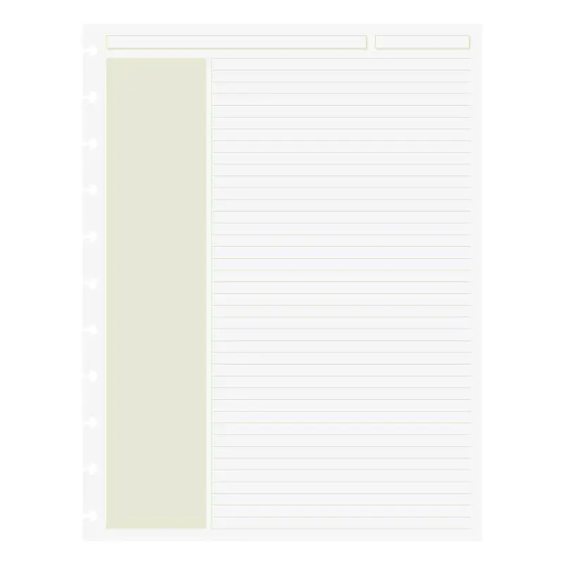 Circa Shaded Annotation Ruled Discbound Refill (100 Sheets) 5