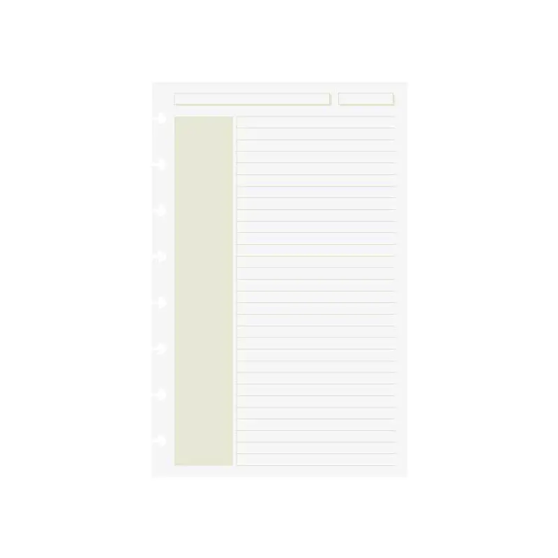 Circa Shaded Annotation Ruled Discbound Refill (100 Sheets) 7