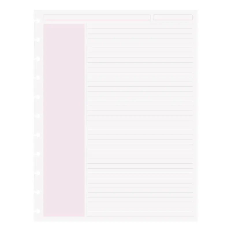 Circa Shaded Annotation Ruled Discbound Refill (100 Sheets) 7