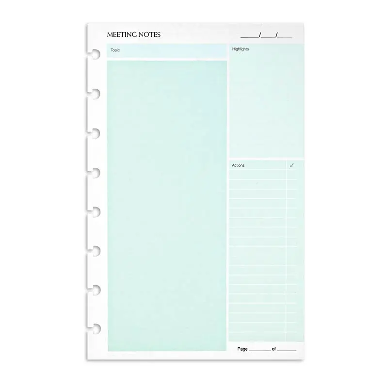 Circa Smartplanner Meeting Notes, Junior (25 Sheets) 1