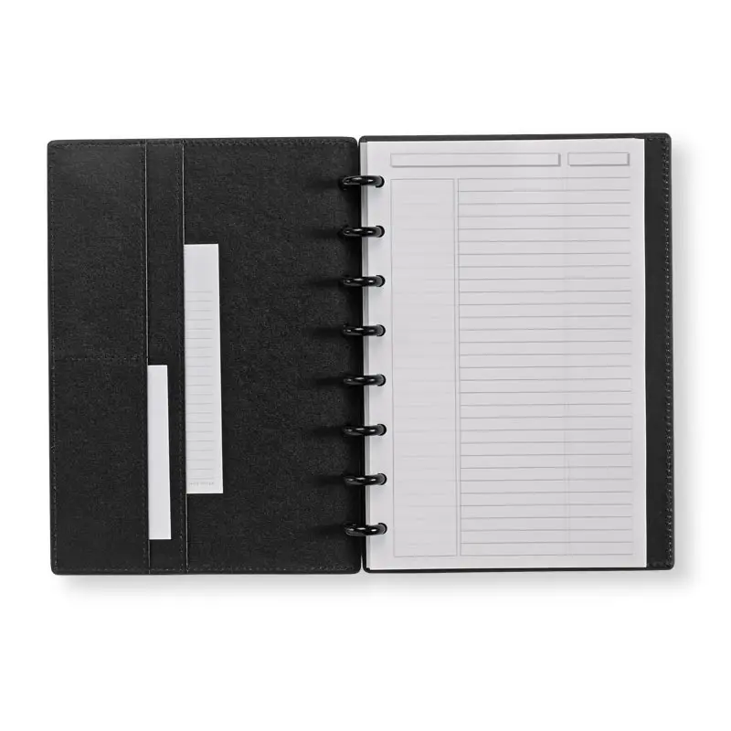 Circa Smooth Sliver Discbound Notebook With Pockets 10