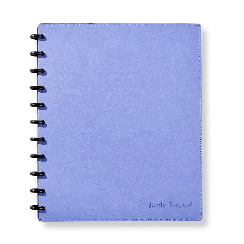 Circa Smooth Sliver Discbound Notebook With Pockets 11